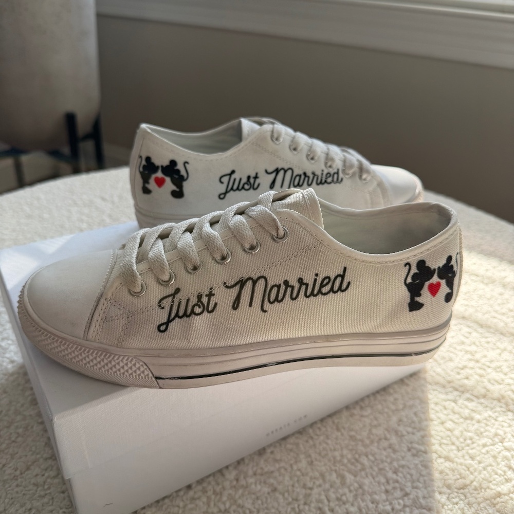 Just Married Disney Sneakers